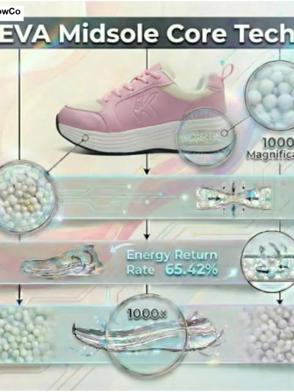 Women's Nursing Shoes Arch Support Slip-On Breathable Lightweight Non-Slip Work